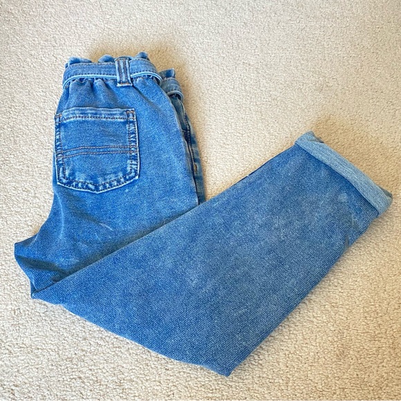 3 for$19 or 4 for $25 Girl's Paper Bag Waist Mom Jeans Acid Wash Size 6 EUD - Picture 3 of 10